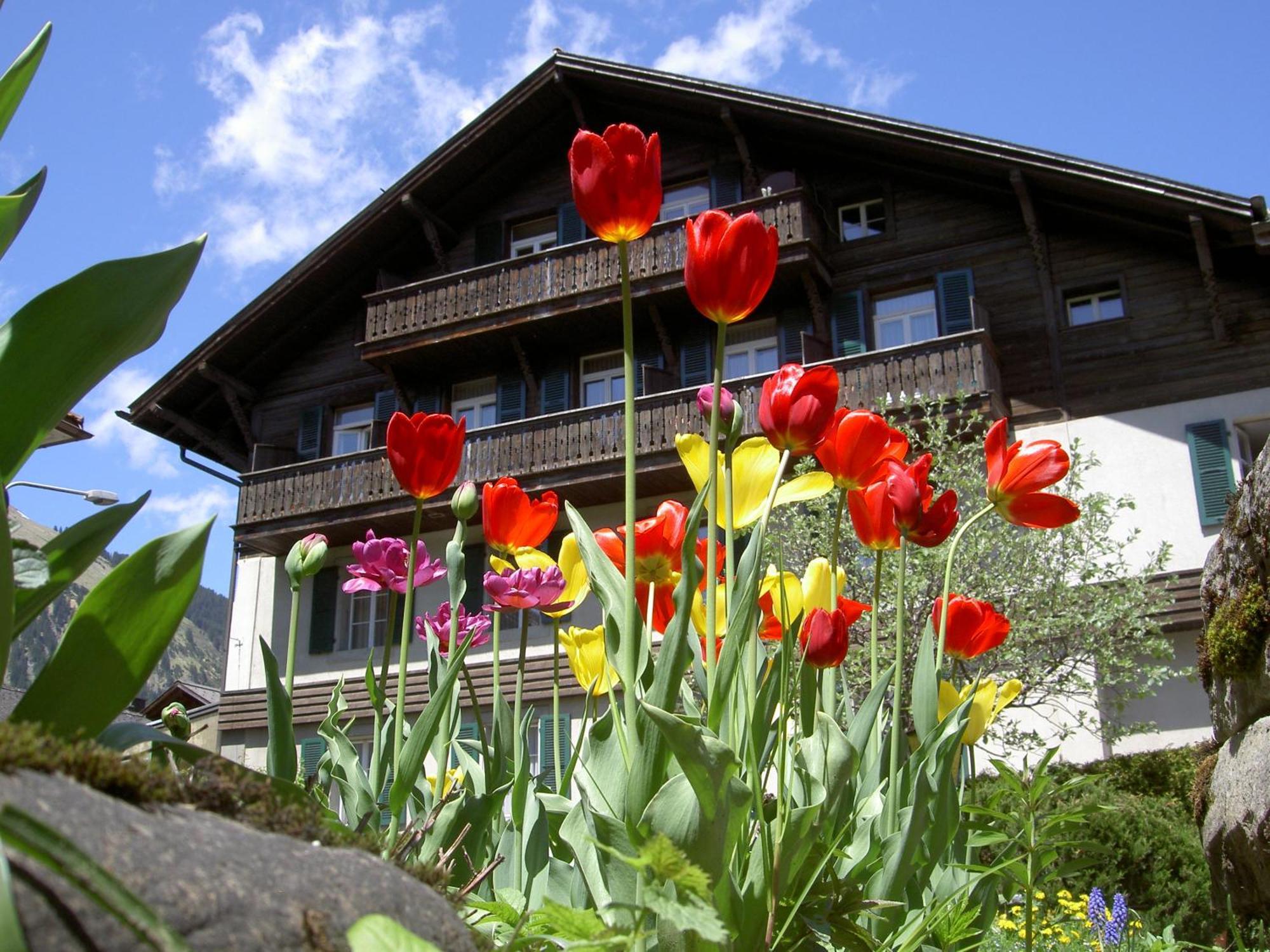 Hotel Sternen Lenk Bagian luar foto